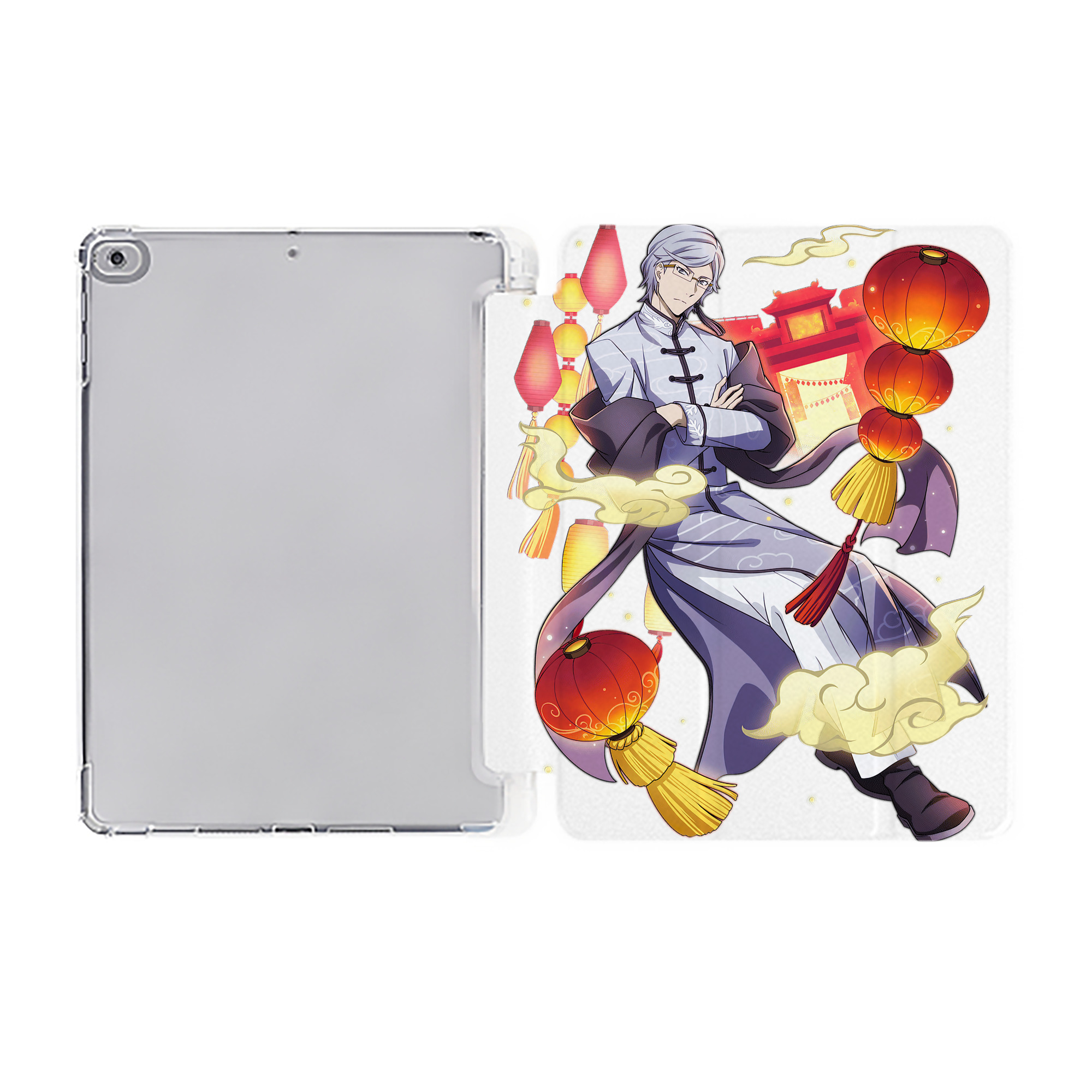 （画像用） 文豪ストレイドッグス Bungo Stray Dogs IPad ケース ペン収納付き 三つ折りスタンド PUレザー×シリコン 対応機種9.5/10.5/10.9インチ